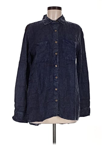 Staring at Stars Long Sleeve Button-Down Shirt (view 1)