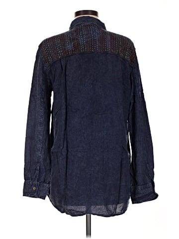 Staring at Stars Long Sleeve Button-Down Shirt (view 2)