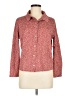 A.P.C. 100% Cotton Polka Dots Red Long Sleeve Button-Down Shirt Size M - photo 1