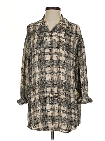 Tracy M. 3/4 Sleeve Silk Top (view 1)