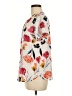 Van Heusen 100% Polyester Floral Ivory Short Sleeve Blouse Size M - photo 5
