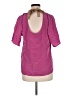 Tibi 100% Silk Pink Short Sleeve Silk Top Size 8 - photo 2