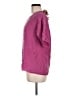 Tibi 100% Silk Pink Short Sleeve Silk Top Size 8 - photo 5