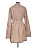 Long Tall Sally 100% Polyester Tan Trenchcoat Size M - photo 2