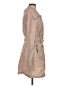 Long Tall Sally 100% Polyester Tan Trenchcoat Size M - photo 4
