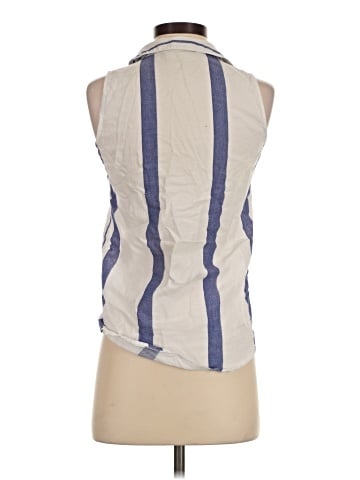 Zara Basic Sleeveless Button-Down Shirt (view 2)