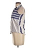 Zara Basic Stripes Blue Sleeveless Button-Down Shirt Size XS - photo 5