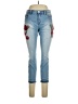 a.n.a. A New Approach Floral Blue Jeans Size 10 - photo 1