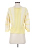 Moth 100% Cotton Stripes Yellow Pullover Sweater Size S - photo 2