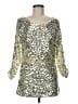 Boston Proper 100% Polyester Gold 3/4 Sleeve Top Size M - photo 1