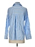 Zara Stripes Blue 3/4 Sleeve Blouse Size S - photo 2
