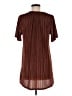 Pol 100% Polyester Brown Short Sleeve Top Size M - photo 2