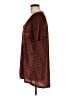Pol 100% Polyester Brown Short Sleeve Top Size M - photo 5