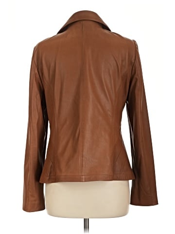 Elie Tahari Leather Jacket (view 2)