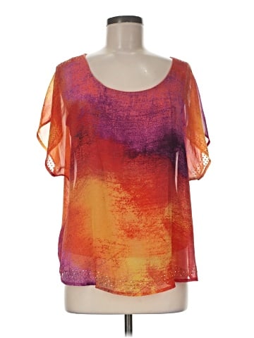 One World Short Sleeve Blouse (view 1)