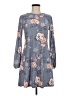 SO Floral Gray Casual Dress Size M - photo 1