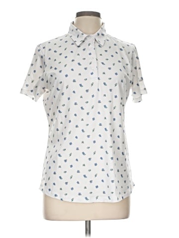 Straight Down Short Sleeve Blouse (view 1)