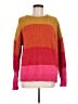 Belle By Kim Gravel 100% Polyester Color Block Orange Pullover Sweater Size M - photo 1