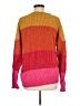 Belle By Kim Gravel 100% Polyester Color Block Orange Pullover Sweater Size M - photo 2