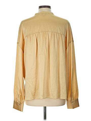 Vince. Long Sleeve Silk Top (view 2)