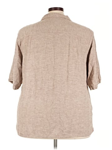 White Stag 3/4 Sleeve Button-Down Shirt (view 2)