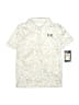 Under Armour 100% Polyester Ivory Short Sleeve Button-Down Shirt Size 7 - photo 1