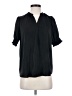 Cato 100% Polyester Black Short Sleeve Blouse Size S - photo 1