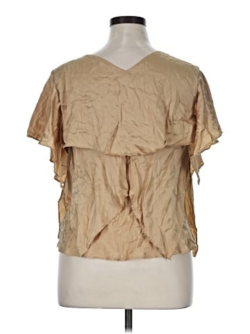 Signature by Robbie Bee Short Sleeve Silk Top (view 2)