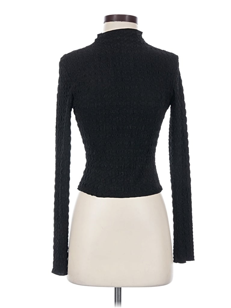 Pre-owned Miou Muse Long Sleeve Top Black Turtleneck Tops