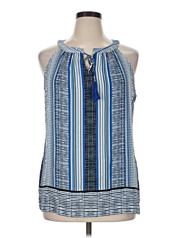 Rose + Olive Sleeveless Blouse (view 1)