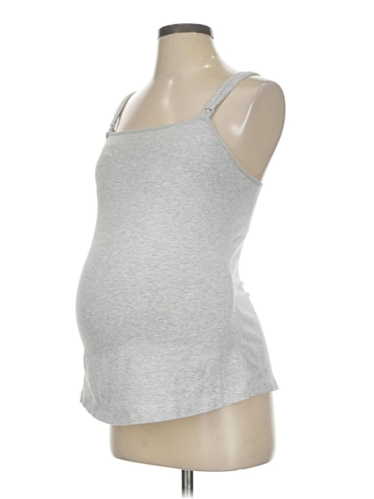 Pre-owned Kindred Bravely Tank Top Silver Strapless Neckline Tops