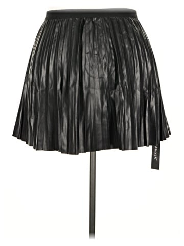 Allegra K Faux Leather Skirt (view 2)