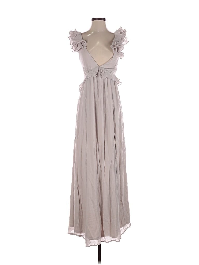 Pre-owned Aakaa Cocktail Dress In Gray
