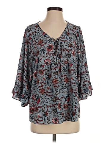 Sanctuary 3/4 Sleeve Blouse (view 1)