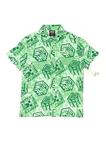 Minecraft Short Sleeve Button-Down Shirt (view 1)