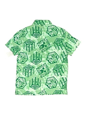 Minecraft Short Sleeve Button-Down Shirt (view 2)