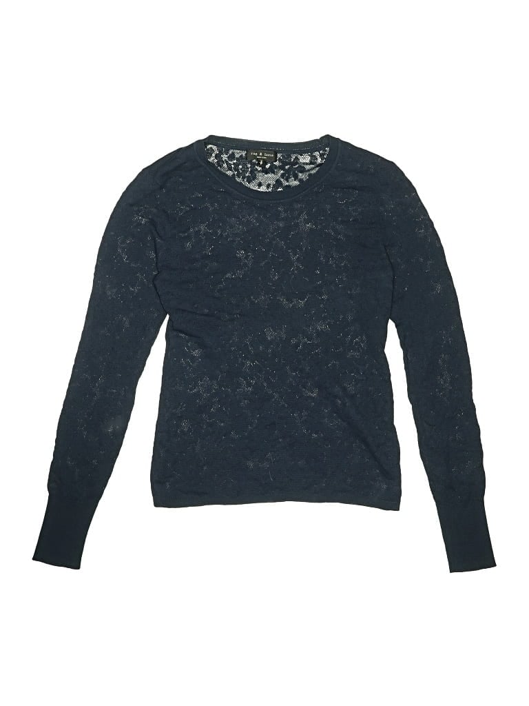 Pre-owned Rag & Bone Kids' Pullover Sweater In Blue