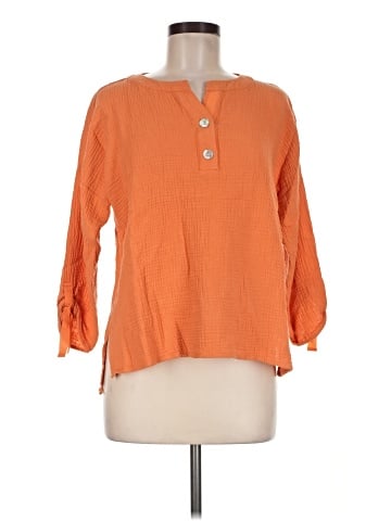 Tru Luxe Jeans 3/4 Sleeve Blouse (view 1)