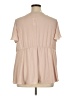 Torrid 100% Polyester Tan Short Sleeve Blouse Size 1X Plus (1) - photo 2