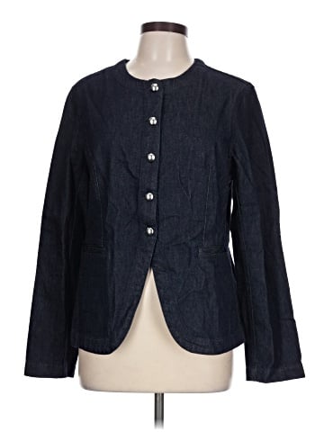 Madewell Denim Collarless Jacket in Rinse Wash (view 1)