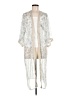 BCBGeneration 100% Polyester Silver Kimono One size (estimated) - photo 1