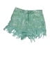 Pol 100% Cotton Paisley Green Shorts Size S - photo 1