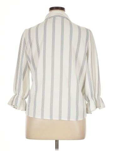 Adrienne Vittadini 3/4 Sleeve Button-Down Shirt (view 2)