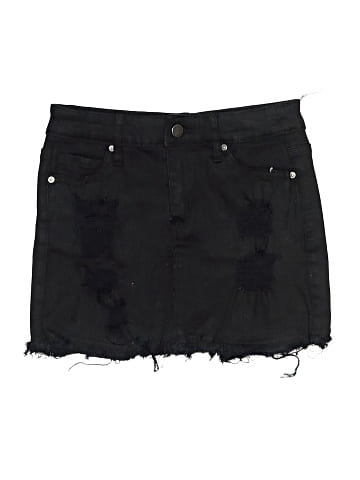 Tractr Denim Skirt (view 1)