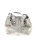 Tignanello 100% Leather Metallic Silver Leather Shoulder Bag One size - photo 1