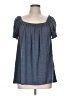Max Studio Blue Short Sleeve T-Shirt Size L - photo 1