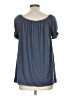 Max Studio Blue Short Sleeve T-Shirt Size L - photo 2