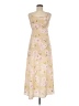 No Boundaries 100% Polyester Floral Tan Casual Dress Size M - photo 1