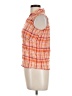 St. John's Bay Orange Sleeveless Button-Down Shirt Size L - photo 5