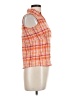 St. John's Bay Orange Sleeveless Button-Down Shirt Size L - photo 4